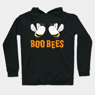 Boo Bees Cute Ghost Bee Her Funny Halloween Matching Couple T-Shirt Hoodie